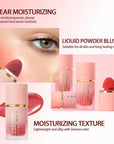 AKARY Mousse Liquid Blush, Soft Cream Makeup Blush, Cheek Tint(03#Coral)