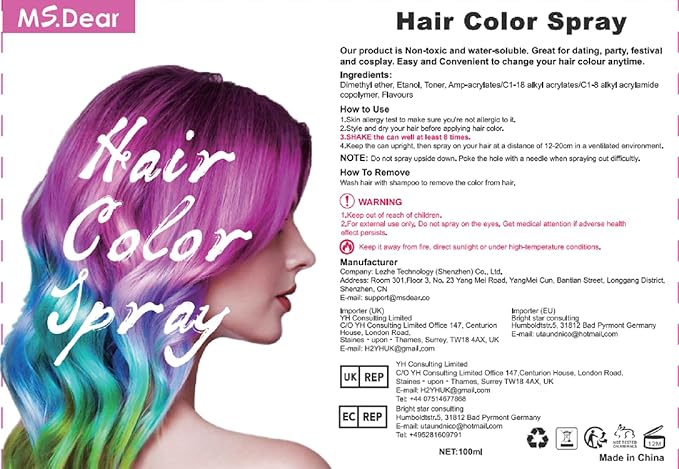 Gray Hair Spray Color ONE-TIME