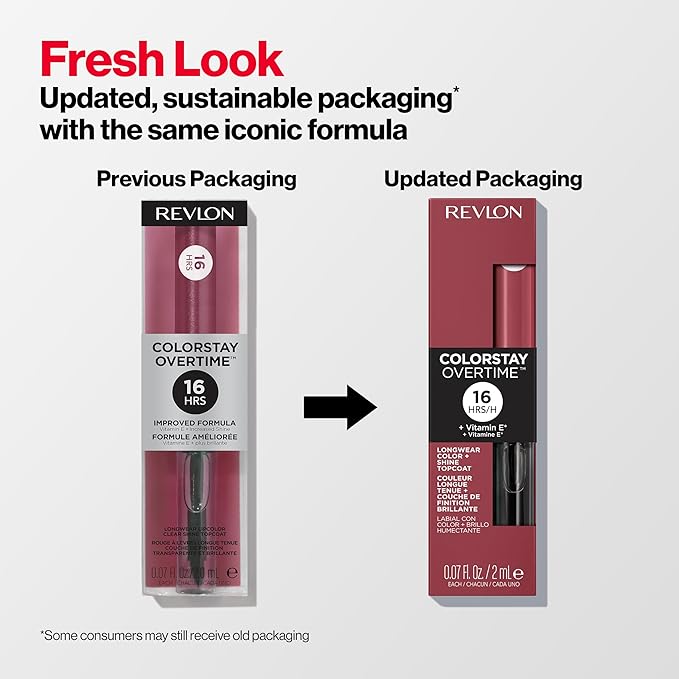 Revlon Liquid Lipstick with Clear Lip Gloss, ColorStay Overtime Lipcolor, Dual Ended with Vitamin E, 510 Boundless Nude, 0.07 Fl Oz