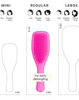 Tangle Teezer Fine & Fragile Ultimate Detangler Brush, Dry & Wet Hair Brush to Detangle & Reduce Breakage, Runway Pink