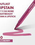 COVERGIRL Outlast, 40 Jazzberry, Lipstain, Smooth Application, Precise Pen-Like Tip, Transfer-Proof, Satin Stained Finish, Vegan Formula, 0.06oz