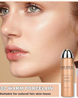AWCCXMYM Flawless AirBrush Foundation High Coverage Foundation Smooth Creamy Matte Spray Foundation Makeup Kit For Mature Skin With Natural Nude Finish #Natural/Warm Porcelain