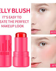 Cooling Water Jelly Tint Blush Makeup Blush Stick 0.18 Oz