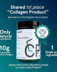 Puori Pure Collagen Peptides Powder, Unflavored - 10g of Grass-Fed Hydrolyzed Bovine Collagen Supports Skin Health, Hair & Nail Strength, Joint Pain & Mobility Support - 30 Servings