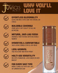 Juvia’s Place Bronzed Liquid Bronzer - Cinnamon - Liquid Bronzer for Face with Silky Blendable Texture - Buildable Coverage for Natural Contour & Dimension - Easy-to-Blend, Patch-Proof Formula