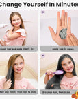 Temporary Silver Gray Hair Color Wax for Kids, Women Men Colored Hair Styling Mud, Girl Boy Teens Washable Gray Style Dye, DIY Instant Hair Coloring Gel Cream for Cosplay Halloween Children's Day