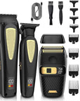 RESUXI Hair Clippers for Men Cordless Hair Trimmer Electric Shavers for Men Set,Professional Barber Clippers for Haircut Grooming Kit+Foil Blade Shaver+Zero Gapped Trimmer,Gift for Him