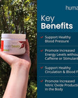 HumanN SuperBeets Beetroot Powder - Nitric Oxide Boost for Blood Pressure, Circulation & Heart Health Support - Non-GMO Superfood Supplement - Original Apple Flavor, 30 Servings