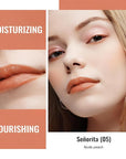 Oulac Moisture Shine Lipsticks Set - Red Orange Purple 3Pcs | Ultra Hydrating Juicy & Glossy, Soild Lip Gloss, Lightweight Smooth, Natural Look Best for Dry, Cracked and Chapped Lips, Vegan (05+06+07)