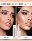 Liquid Highlighter Natural Glow For Face & Body,