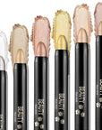 Boobeen 6PCS Cream Eyeshadow Stick Waterproof Pencil Crayon Eye Brightener Shimmer Pen Create Glitter Makeup, Easy to Use