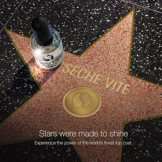 Seche Vite Dry Fast Top Coat for Nail Polish and Manicure, 0.5 oz, 2-pack