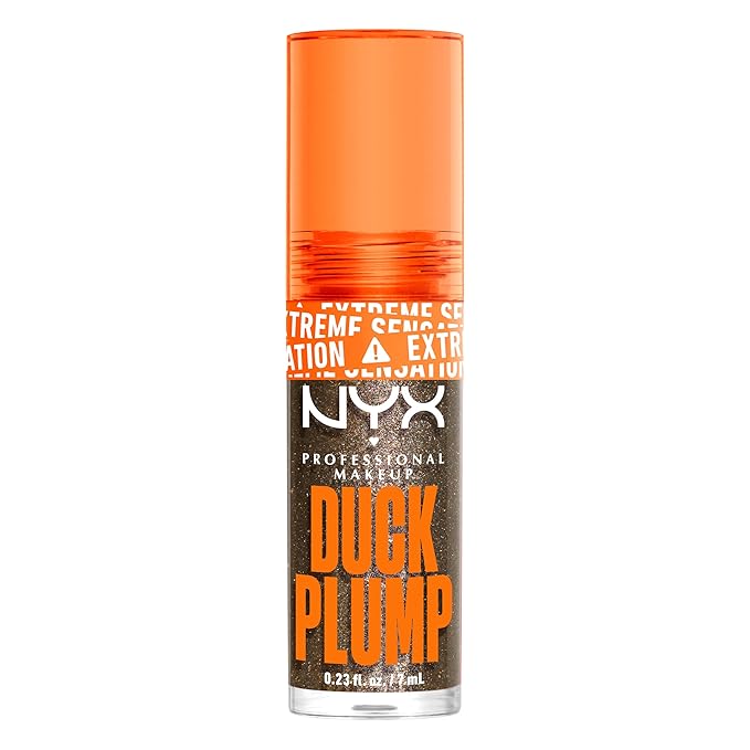 NYX PROFESSIONAL MAKEUP Duck Plump High Pigment Lip Gloss, Lip Plumper Gloss with Spicy Ginger - Onyxpected