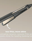 INFINITIPRO BY CONAIR Tourmaline Ceramic Flat Iron, 1 1/4-inch Digital Hair Straightener
