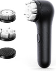 Premium Facial Cleansing Brush,Waterproof Face Scrubber,Spin & Sonic Modes with 3 Intensities,Magnetic 3-Head System for Deep Pore Cleaning, Gentle Exfoliation & Sensitive Skin Care - for Women & Men