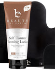 Self Tanner with Tanning Mitt - USA Made Sunless Self Tanning Lotion with Organic Ingredients