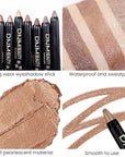 evpct Bronze Shimmer Cream Eye Shadow Brightener Sticks Set for Eyes, Bronze Shimmery Matte Pencil Eye shadow Applicator Stick Pen Palette Makeup Waterproof sombras en crema para ojos 20#