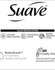 Suave Shampoo and Conditioner Set, Silk Protein Infusion, Sleek & Smooth – Protein Hair Treatment for Dry, Damaged Hair, Detangler, 48H Frizz Control, 12.6 Oz Ea (2 Piece Set)