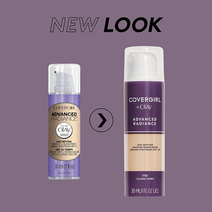 COVERGIRL Advanced Radiance Liquid Makeup, Natural Beige 140, 140, 1.0-Ounce