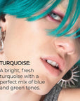 XMONDO Color Turquoise Depositing Mask & Semi-Permanent Turquoise Dye | Infused with Bond Booster Technology & Hyaluronic Acid for Nourishment, Revitalization & Repair, Vegan Formula, 8 Fl Oz 1-Pack