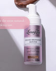 Loving Tan Deluxe Self Tanning Bronzing Mousse, Medium - Streak Free, Professional Quality Sunless Tanning - Up to 5 Self Tanner Applications per Bottle, Cruelty Free, Naturally Derived DHA - 4 FL Oz