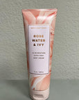 Bath and Body Works ROSE WATER & IVY Ultra Shea Body Cream 8 Ounce (2019 Limited Edition)