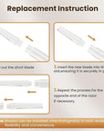 Dermaplaning Tool for Face Eyebrow Razor, Includes 2 Dual End Razors and 20 Blade Refills Exfoliating Face Razors for Women Facial Razor for Peach Fuzz and Eyebrow Starter Kit
