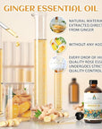 EVOKE OCCU 100% Pure Ginger Oil, Natural Ginger Essential Oil for Massage, Diffuser, Hair, Skin, DIY - 4 Fl Oz