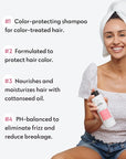 No nothing Sensitive shampoo for color treated hair - Fragrance Free - Hypoallergenic, Vegan, Paraben Free - Unscented Shampoo for Sensitive Scalp and Skin – 10.15 oz