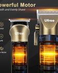 Ufree Hair Clippers for Men Professional with Beard Trimmer, Barber Clippers and Trimmers Set, Electric Razor Shavers for Men, Cordless Mens Grooming Kit for Nose, Face, Hair, Gifts