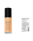 Milani Conceal + Perfect 2-in-1 Foundation + Concealer for a Flawless Complexion, Under Eye Corrector, Cover Redness and Imperfections, Waterproof and Sweatproof - Warm Natural