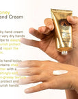 Panier des Sens - Hand Cream for Dry Cracked Hands - Hand Lotion with Honey & Shea Butter - Vitamin E Skin Moisturizer with 97% Natural Ingredients - Made in France, 2.5 fl oz