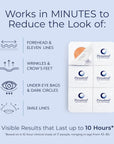 Plexaderm Rapid Reduction Eye Serum - Visibly Reduces Under-Eye Bags, Wrinkles, Dark Circles, Fine Lines & Crow's Feet Instantly, Anti Aging Wrinkle Remover for Face, 30 Single Use Pods