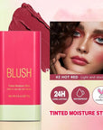 Blush Stick, Cream Blush Stick for Cheeks &