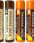 Panama Jack Sunscreen Lip Balm - SPF 45, Flavor Pack, Broad Spectrum UVA-UVB Sunscreen Protection, Prevents & Soothes Dry, Chapped Lips (Dreamsicle/Vanilla)