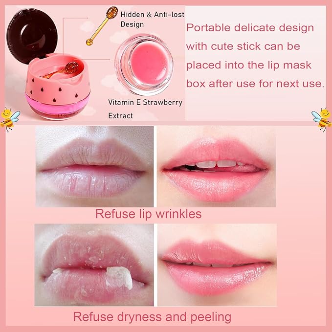 1 PCS Bee Lip Balm Honey