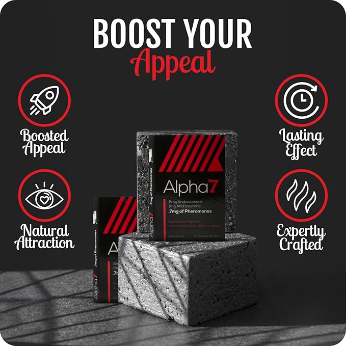 Alpha 7 Unscented - Pheromone Cologne for Men with Pure Pheromones - High Concentration Blend to Attract Women - Top Selling Perfume Oil Designed to Complement Your Scent (2x (1 ml))