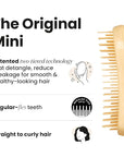 Tangle Teezer Original Detangler Brush, Dry & Wet Travel Size Mini Hair Brush, for Kids & All Hair Types, Buttercup Yellow