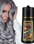 Fvquhvo Silver Gray Hair Dye Shampoo, Hair Color Shampoo for Women Men, Silver Hair Shampoo, Champu Para Canas, Works in Minutes, Long Lasting Natural Color, Easy to Use, 16.90 Fl Oz