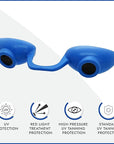 Super Sunnies EVO FLEX Flexible Tanning Bed Goggles Red Light Therapy Eye Protection UV Glasses, FDA Compliant - 4 Pack