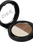 IS'MINE Single Duo Shimmer Brown Eyeshadow, Dual Color, Longwear, White Eye Makeup for Day & Night