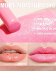 Oulac Shine Pink Lipstick for Women, 2 in 1 Glossy Light Pink Tinted Lip Balm, Hydrating Lipstick for Dry Lips, Moisture Shine Juicy Finish Vegan 2.2g/0.07oz (26)