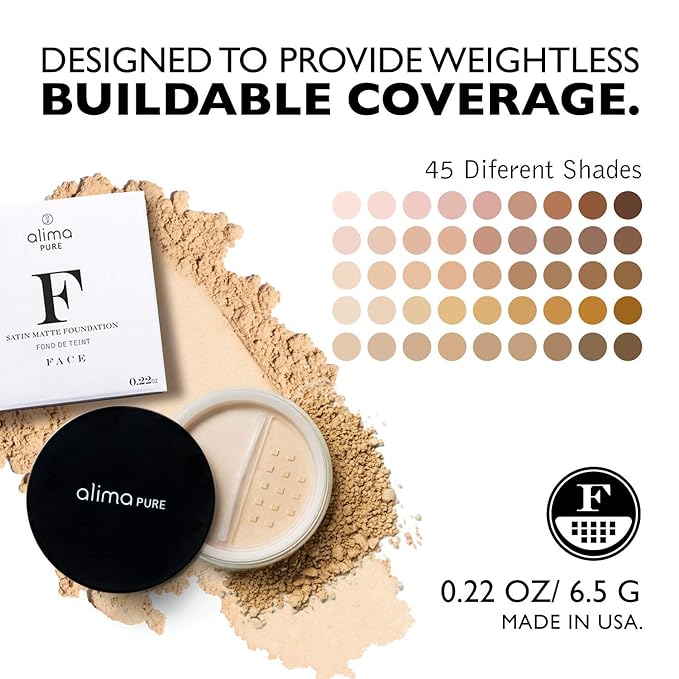 Alima Pure Matte Foundation Loose Mineral Powder Foundation Powder ./4.5g 15 oz