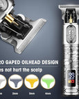 RESUXI Hair Clippers for Men & Electric Razor Shavers Set,Cordless Hair/Beard Trimmers Grooming Kit,Hair Liners Clippers for Hair Cutting Barbers Supplies,LCD Display 2 Foil Head