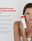 LifeCell All In One Anti-Aging Cream – Reduces Wrinkles, Fine Lines, Dark Circles & Sun Damage – Retinol, Vitamin C, DMAE & Hyaluronic Acid – Fragrance-Free, for All Skin Types (2.54oz)