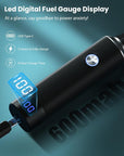Ear & Nose Hair Trimmer with LED Display for Men Women,Painless USB Rechargeable Eyebrow & Facial & Nose Hair Trimmer Clipper,Professional IPX7 Waterproof Dual Edge Blades 12500 RPM (Black)