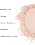 Mirabella Pure Press Powder Foundation Makeup, HD Finish Buildable Mineral Foundation for Sensitive Skin and All Skin Types with Age-Defying Benefits, Jojoba and Triglyceride, Original Medium/Dark IV