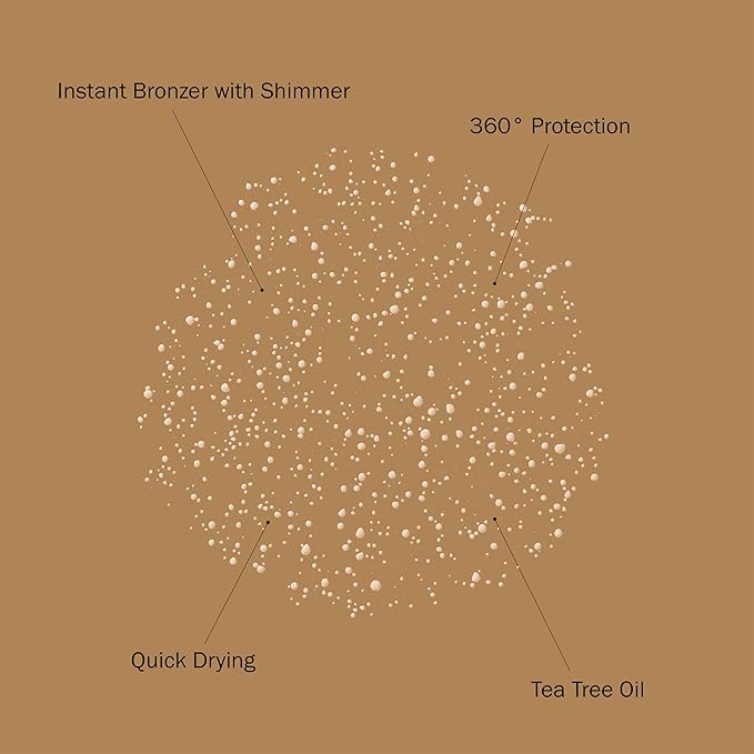 Australian Gold SPF 30 Continuous Sunscreen Spray with Instant Bronzer & Shimmer, 6 oz, Broad Spectrum UVA/UVB Protection, Water Resistant Scented Spray Sunscreen, Cocoa Dreams Fragrance