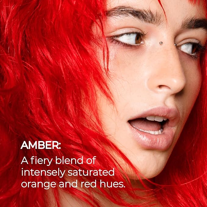 XMONDO Color Amber Mask – Semi-Permanent Red Dye with Bond Booster & Hyaluronic Acid, 8 oz