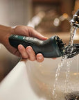 Philips Norelco Shaver 2600 Series, Wet and Dry Electric Shaver, Pop-up Trimmer, P-Cap, Travel Pouch, Dark Forest Green, Model X3052/91